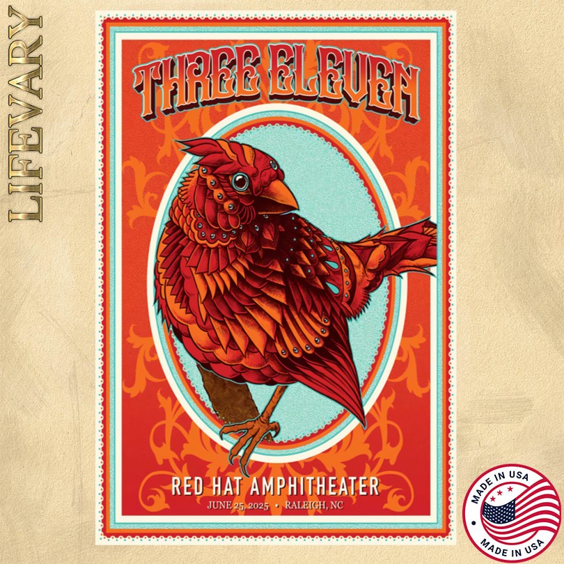 311 June 25 2025 Red Hat Amphitheater Raleigh, NC Poster