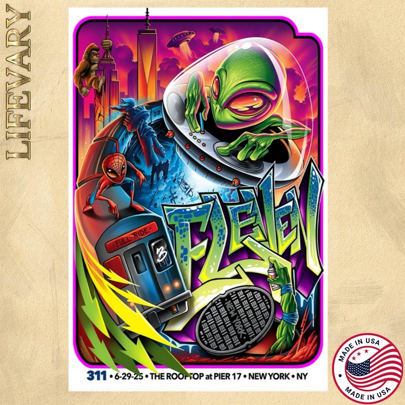311 New York NY 6 29 2025 The Rooftop at Pier 17 Tour Poster