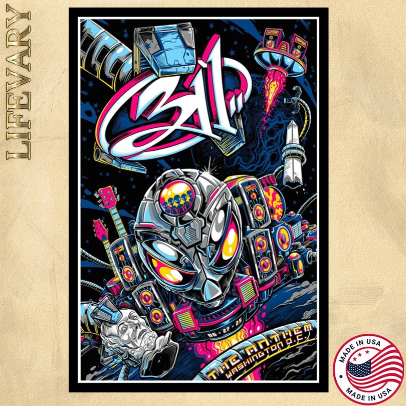 311 The Anthem 6 27 2025 Washington DC Tour Poster