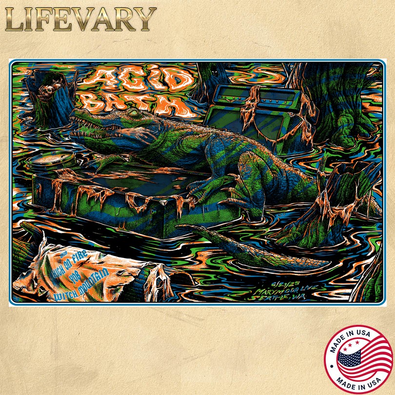 Acid Bath Tour 2025 Seattle WA Poster