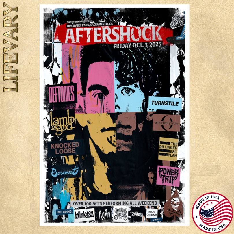 Aftershock Concert 2025 Sacramento, CA Poster