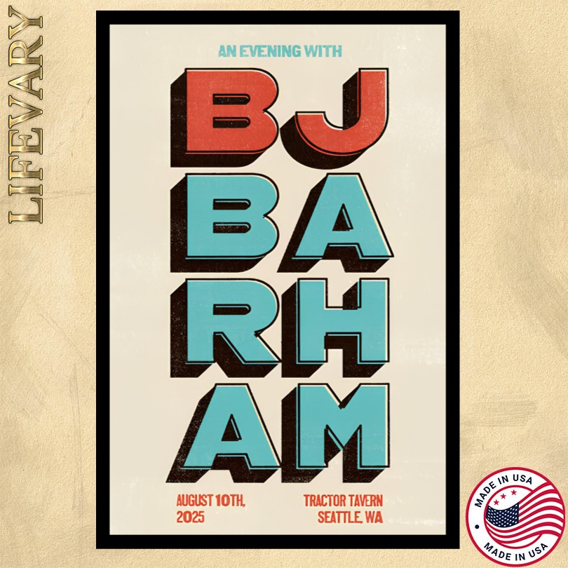 An Evening With BJ Barham Tour 2025 Seattle WA Poster