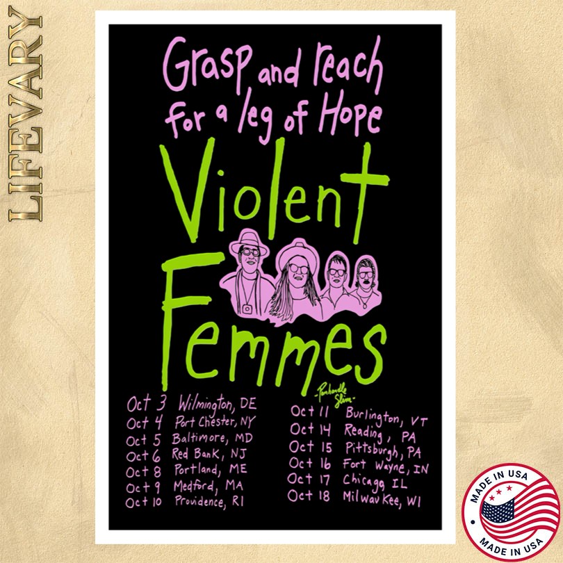 An Evening with Violent Femmes Oct 2025 Tour Poster