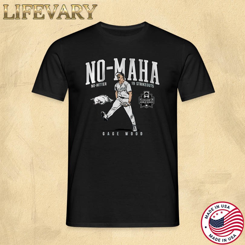 Arkansas Baseball Gage Wood College World Series No-Hitter Shirt