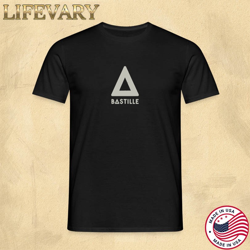 Bastille Logo Faded Denim T-Shirt