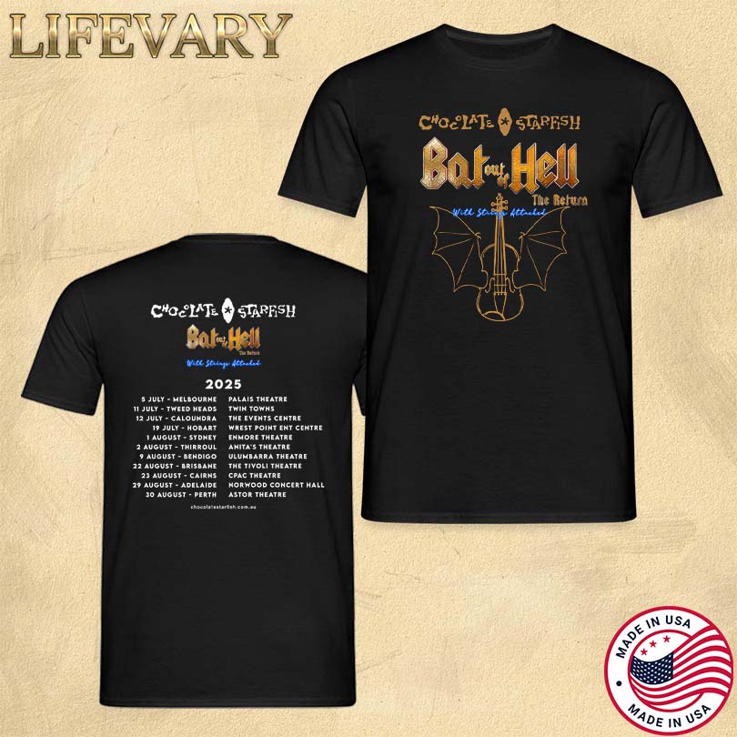 Bat Out Of Hell Merch The Return 2025 Tour T-Shirt