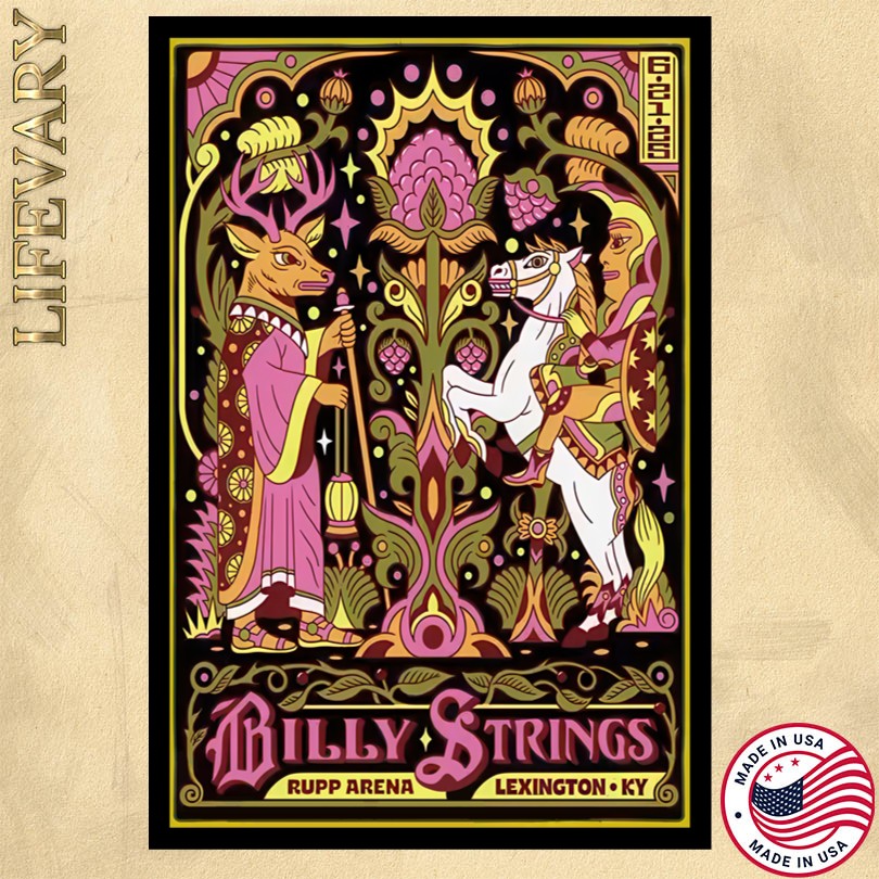 Billy Strings June 21 2025 Rupp Arena Lexington KY Poster