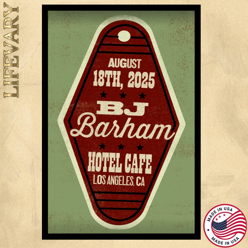 BJ Barham Los Angeles CA 8 18 25 Event Poster