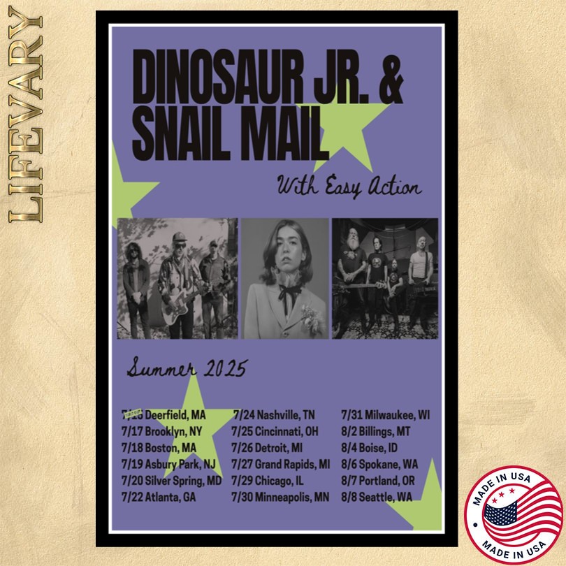 Dinosaur Jr Summer Tour 2025 Poster
