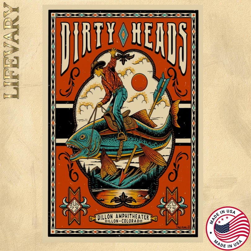 Dirty Heads June 28 2025 Dillon Amphitheater Dillon CO Poster