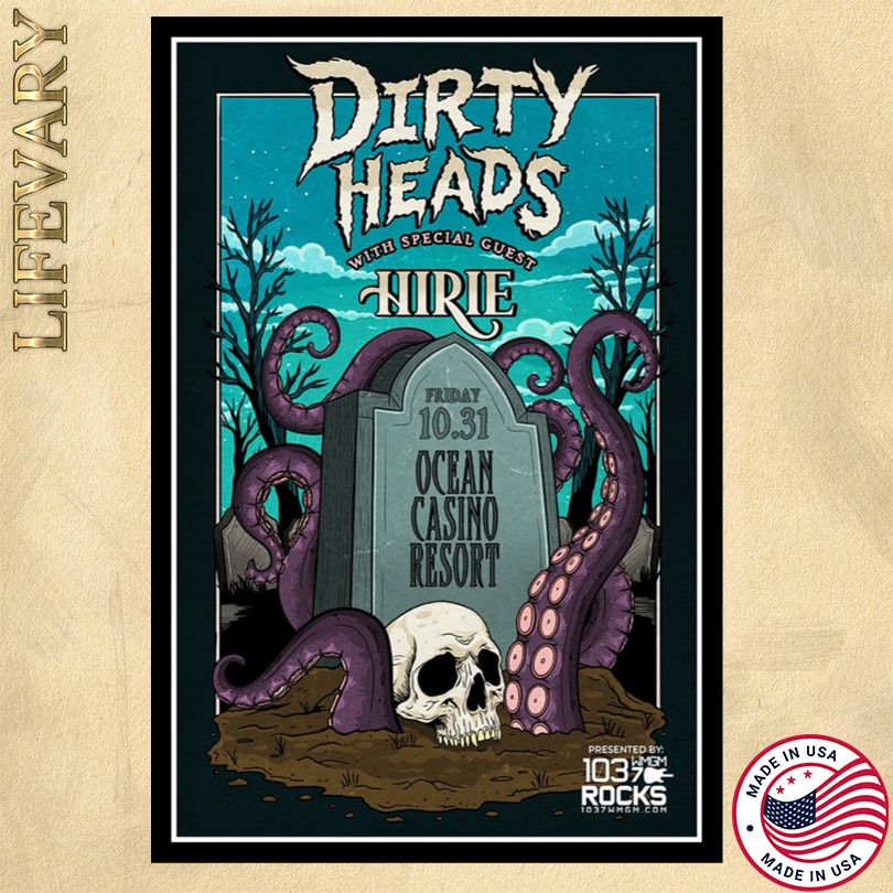 Dirty Heads Ocean Casino Resort Oct 31 2025 Tour Poster