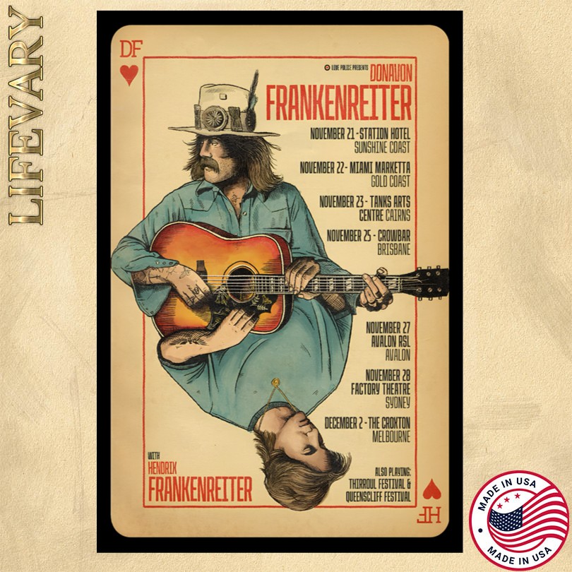 Donavon Frankenreiter Tour Australia 2025 Poster