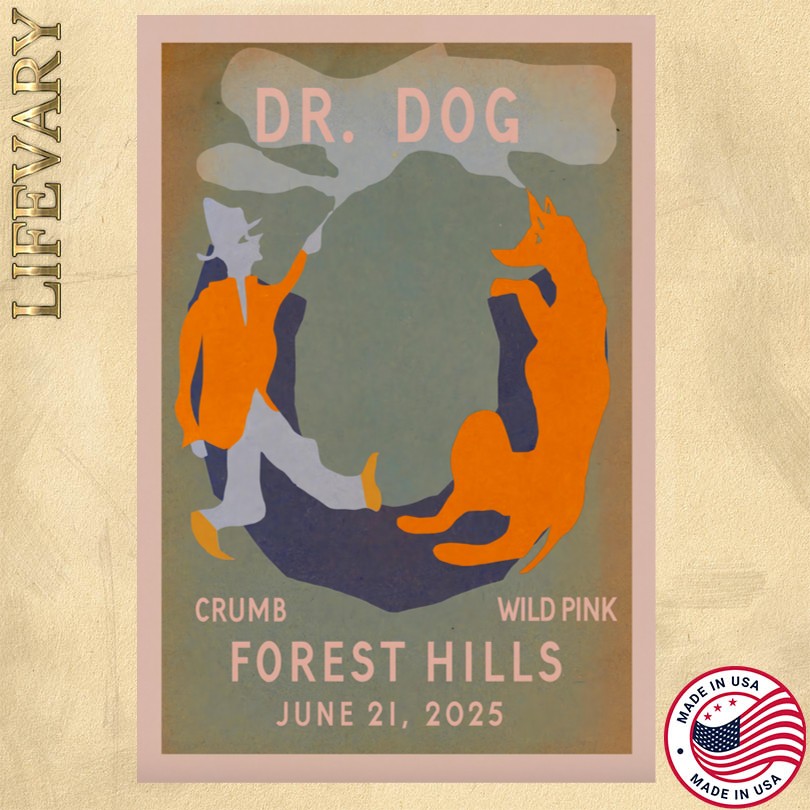 DR. Dog June 21 2025 Forest Hills Stadium in Forest Hills NY Poster