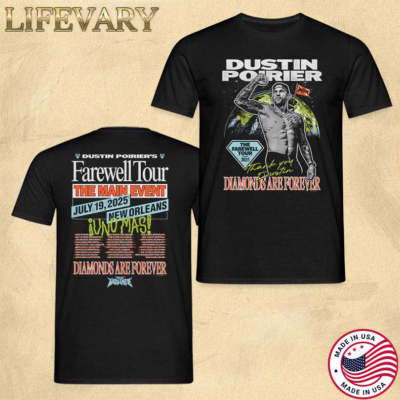 Dustin Poirier Merch The Farewell Tour 2025 T-Shirt
