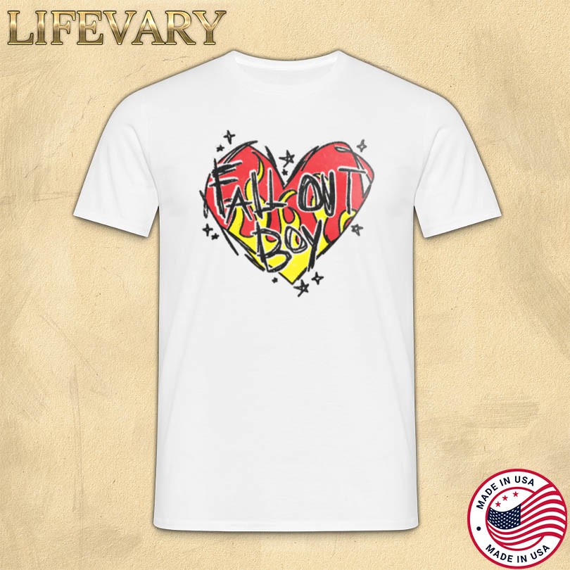 Fall Out Boy Scratch Heart Logo Merch