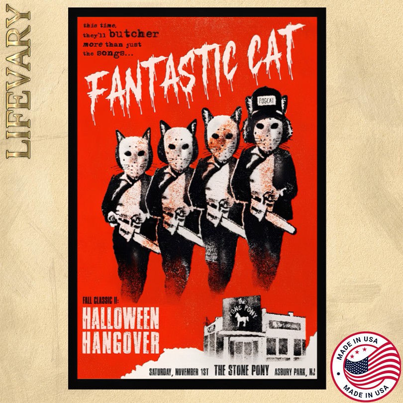 Fantastic Cat Asbury Park NJ 11 1 2025 Tour Poster
