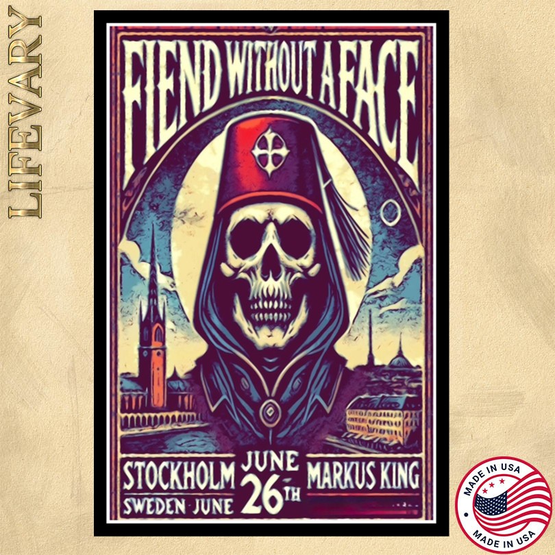 Fiend Without A Face June 26 2025 Stockholm Sweden Poster