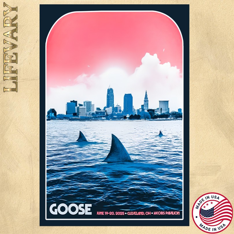 Goose June 19 20 2025 Jacobs Pavilion Cleveland OH Poster