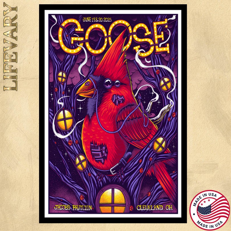 Goose June 19 2025 Jacobs Pavilion Cleveland OH Poster