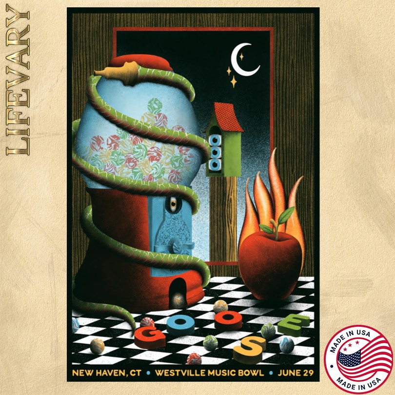 Goose June 29 2025 Westville Music Bowl New Haven, CT Poster