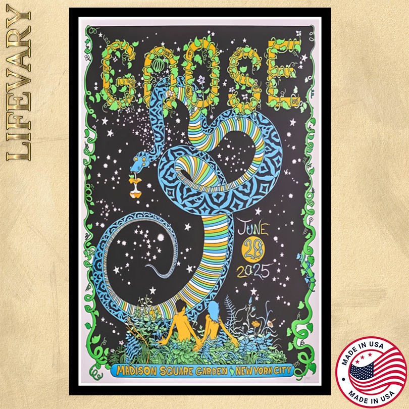 Goose MSG New York City 6 28 2025 Tour Poster