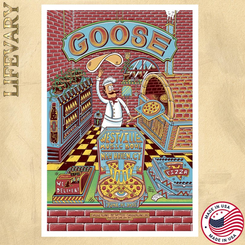 Goose Westville Music Bowl Jun 29 2025 New Haven CT Tour Poster