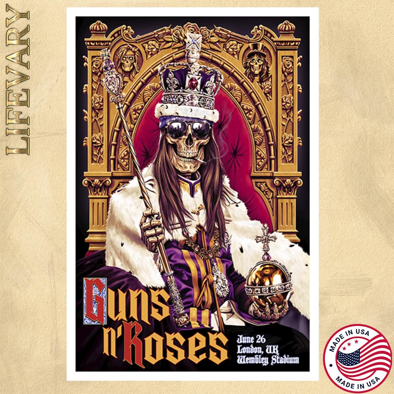 Gun N\' Roses June 26 2025 Wembley Stadium London UK Poster