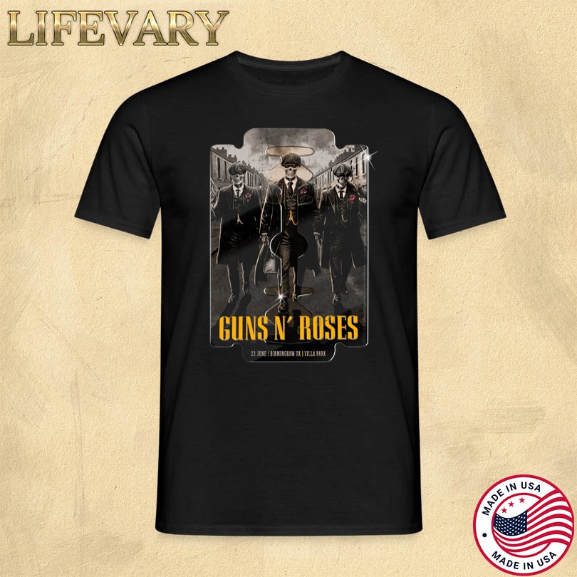 Guns N\' Roses Merch Birmingham UK 6 23 2025 Tour Shirt