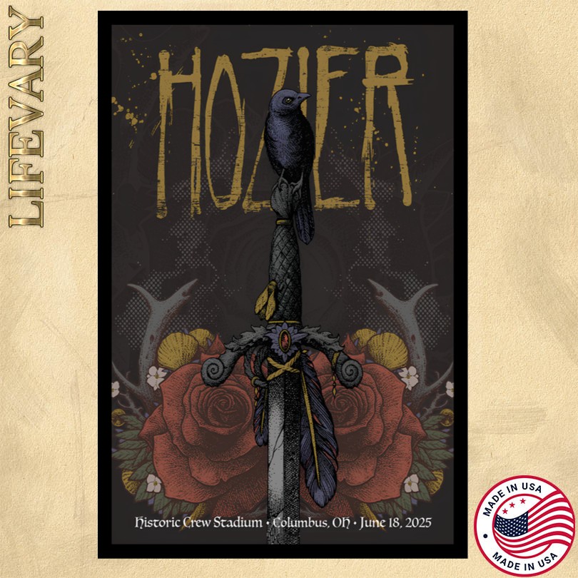 Hozier Columbus OH 6 18 25 Show Poster