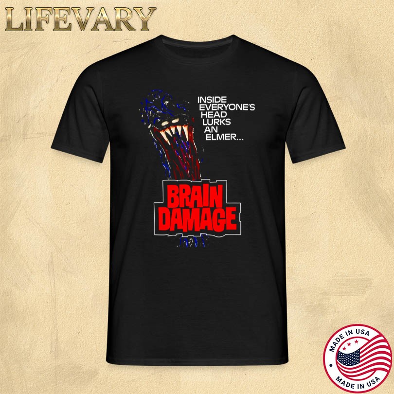 Iron Fortress Brain Damage Horror Movie T-shirt
