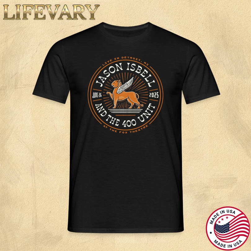 Jason Isbell And The 400 Unit June 26 2025 Detroit MI T-Shirt