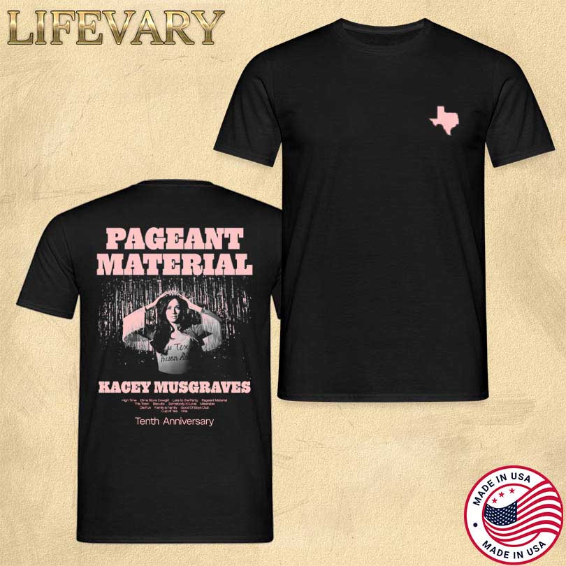 Kacey Musgraves Merch Pageant Material 10th Anniversary T-Shirt