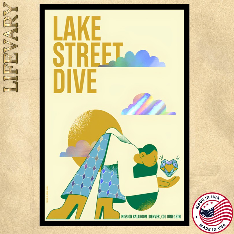 Lake Street Dive Mission Ballroom June 18 2025 Denver CO Tour Poster