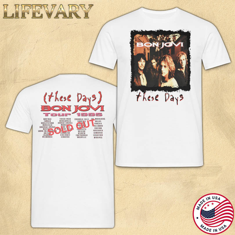 Limited Bon Jovi These Days 1995 Tour T-Shirt