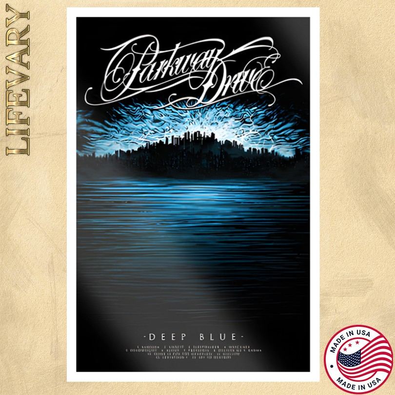 Limited Parkway Drive Deep Blue Poster
