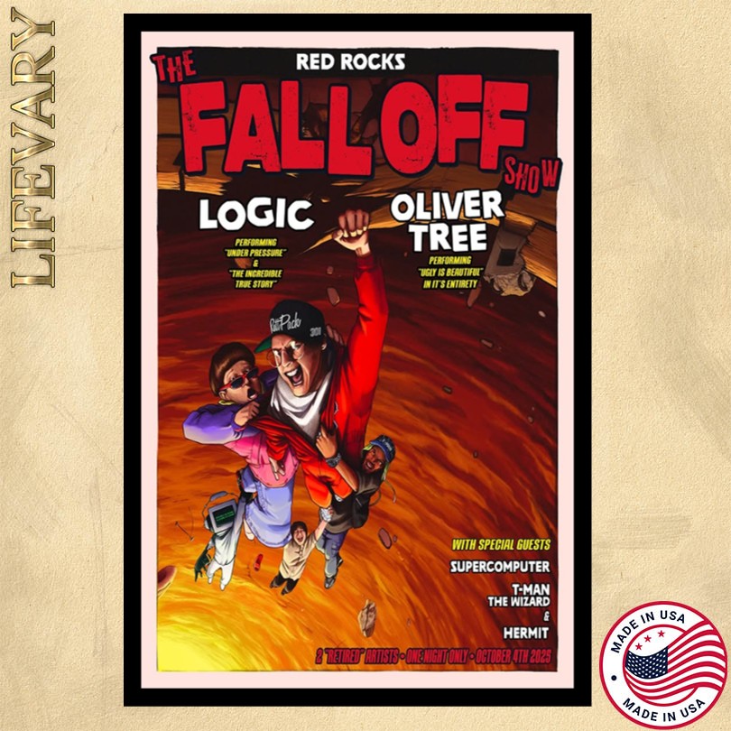 Logic & Oliver Tree Red Rocks 2025 Poster