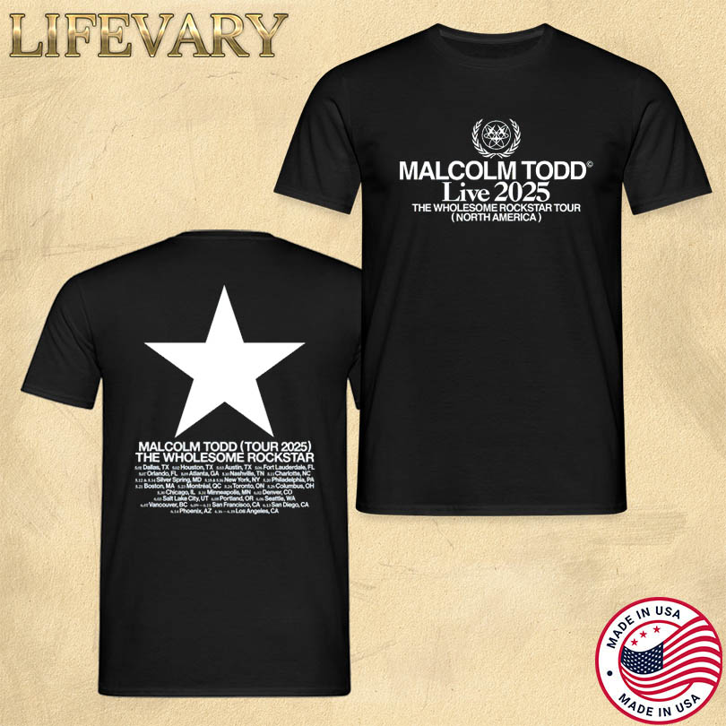 Merch Malcolm Todd Tour 2025 The Wholesome Rockstar Store