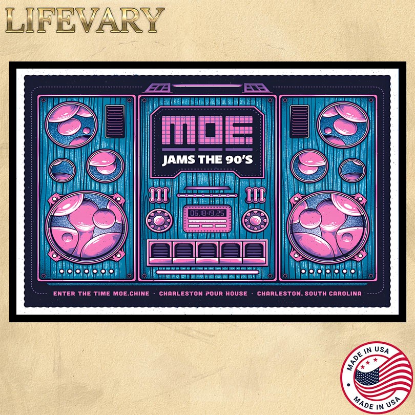 Moe Charleston Pour House Charleston, SC June 18-19 2025 Tour Poster