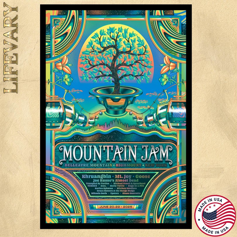 Mountain Jam Belleayre Mountain June 20 22 2025 Highmount New York Event Poster