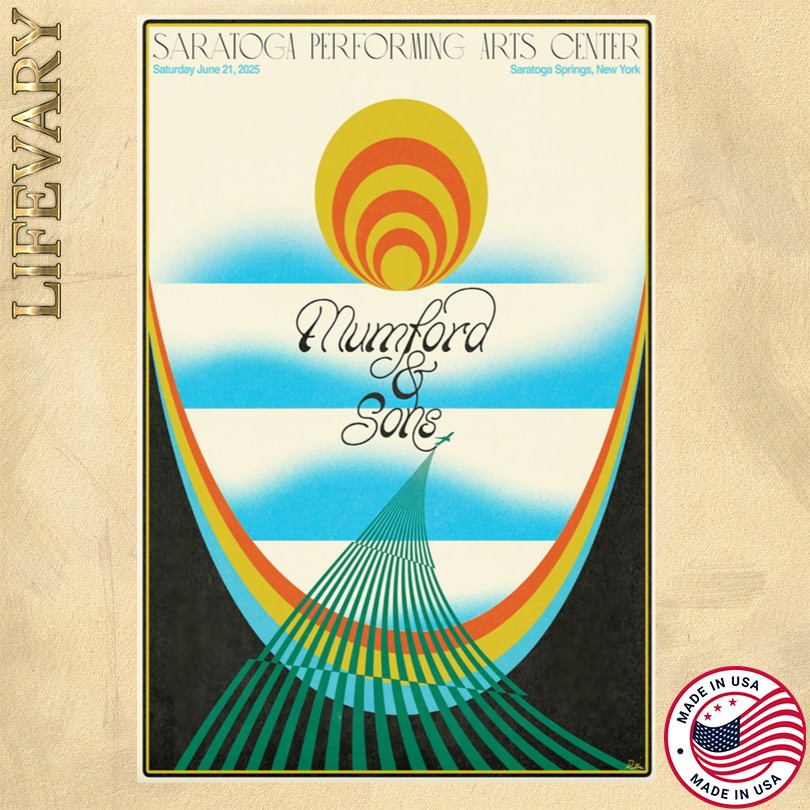 Mumford And Sons 06 21 2025 SPAC Saratoga Springs, NY Poster