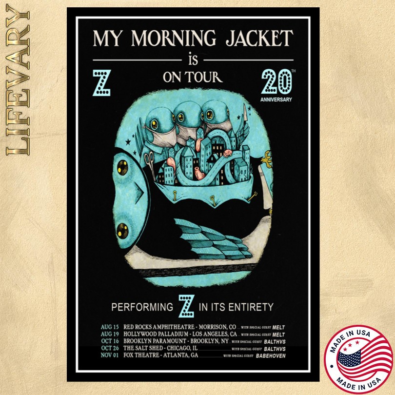 My Morning Jacket Is On Tour 20 Anniversary Poster