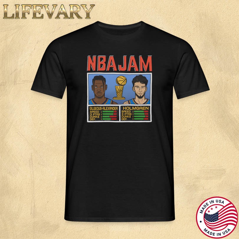 NBA Jam Thunder 2025 Champs Gilgeous-Alexander And Holmgren Shirt
