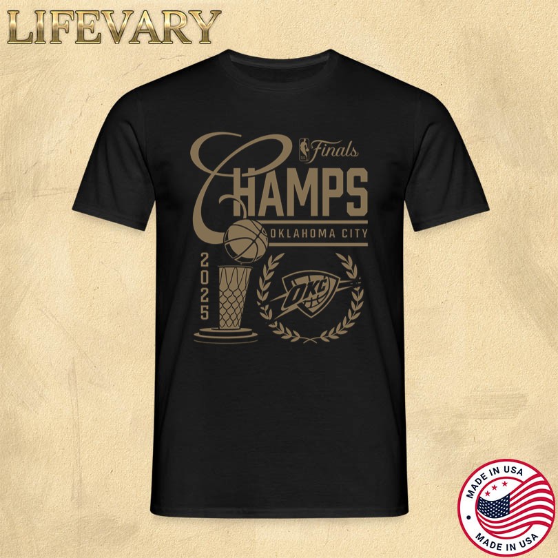 New OKC Thunder 2025 NBA Champions Sportiqe T-Shirt
