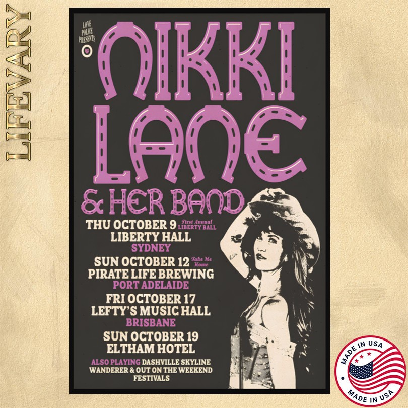 Nikki Lane And Her Band Tour Australia 2025 Poster