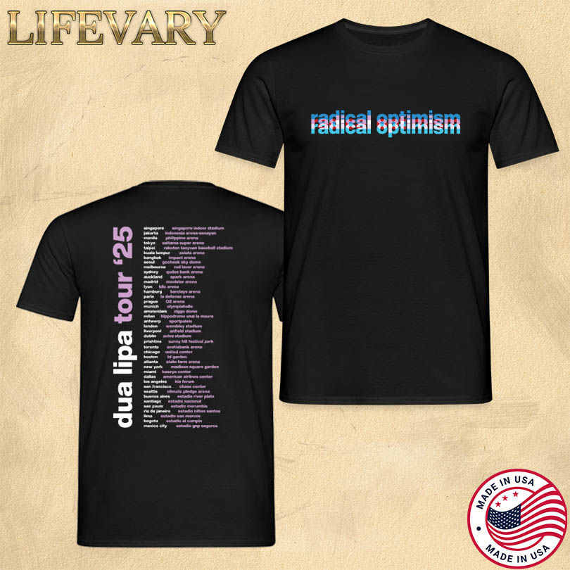 Official Dua Lipa Dated Tour 2025 Merch