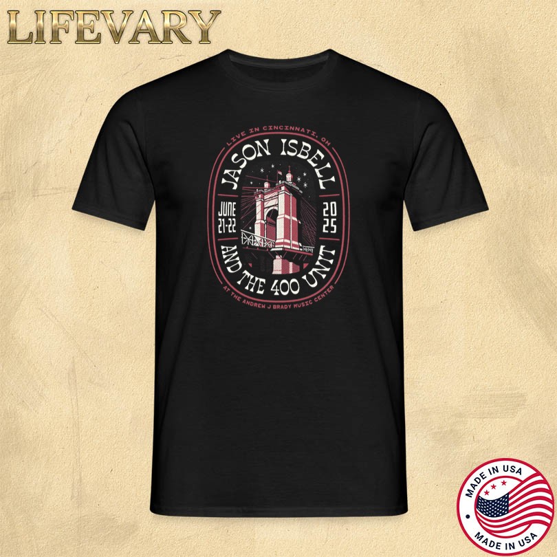Official Jason Isbell Concert Tour 2025 Cincinnati OH Merch