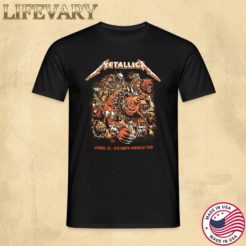 Official Metallica Denver CO M72 North American Tour Merch