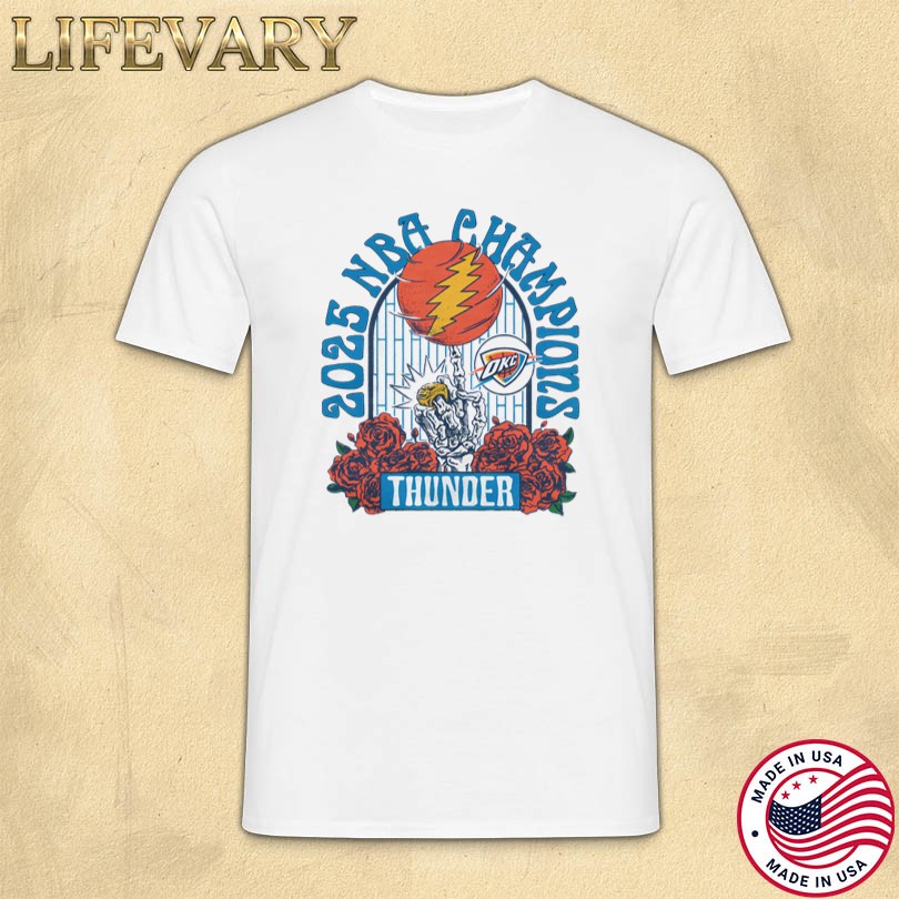 Official NBA x Grateful Dead 2025 Champs Thunder Merch