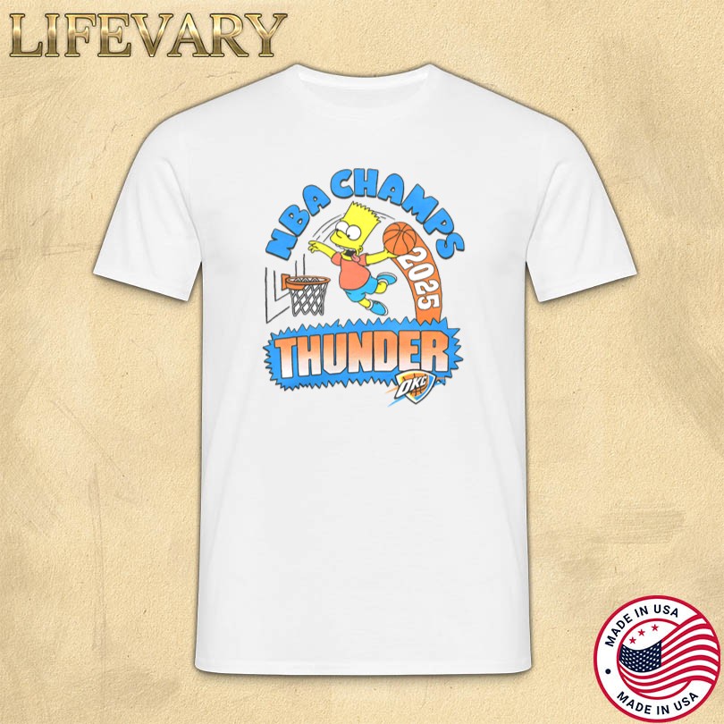 Official The Simpsons Bart x Thunder 2025 NBA Champs Store