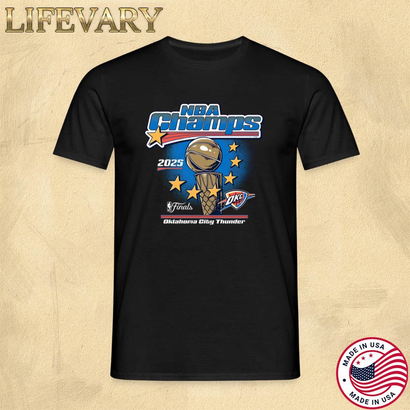 OKC Thunder Merch Stars 2025 NBA Champions T-Shirt